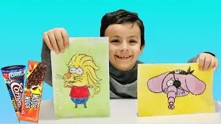 Arel Efe İle Kum Boyama Challenge Yaptık. Dondurma Hediyeli Kral Şakir Kum Boyama - Tuz Boyama