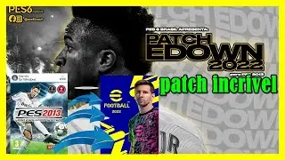 TESTANDO O PES 2013 ATUALIZADO PARA EFOOTBALL 2022 DE PC EDOWNM 2022 QUE PATCH INCRIVEL GRAFICOS INS