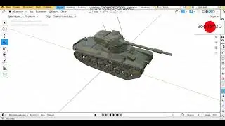 Шведский танк (Strv 74A2) 3D Модель
