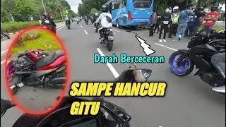 AEROX CRASH NUBRUK BUSWAY Part 2 || Motovlog indonesia