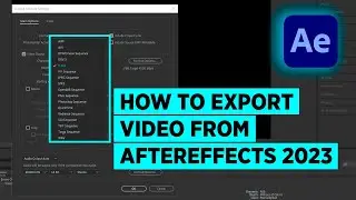 How To Export Video In After Effects 2024 In MP4/H.264 Format | After Effects Tutorial For Beginner