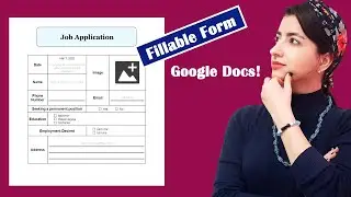 Creating a fillable form in Google Docs