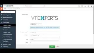 VTiger 7 Company Details