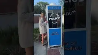 This is the 🌎 World’s Smalles Police Station and it’s located in florida 👮🚔🚨#florida #travel