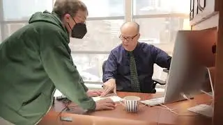 Behind the Scenes of "Publish or Perish". Office sequences