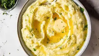 Herb and Garlic Mashed Potatoes!