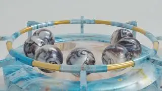 Mesmerizing Metal Ball Experiment: Gravity's Dance in Rotating Cylinder with Hole!
