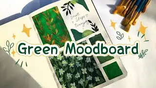 Green Moodboard Painting 🎨 *Hindi* | Ariba Arts 💚