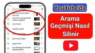 YouTube Uygulamasında Arama Geçmişi Nasıl Silinir [ YouTube Yeni Güncelleme | |