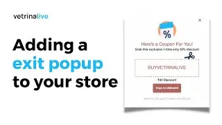 How to Setup an Exit Popup in Your VetrinaLive E-Commerce Store