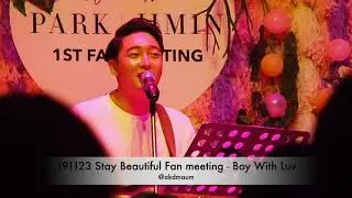 20191123 Stay Beautiful Fan meeting - Boy With Luv cover by David Oh