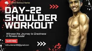 Day-22/Build Stronger Shoulders | Intermediate Home Workout