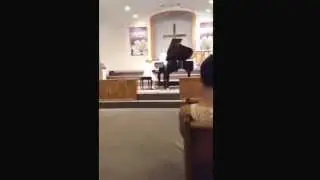 The real thing:  Cassie's first piano recital!