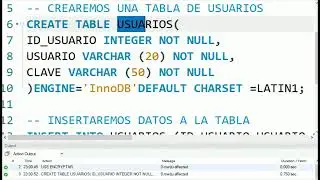 Encriptar y desencriptar claves método AES - MySQL 🐬