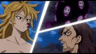 Meliodas against Derieri and Monspeet