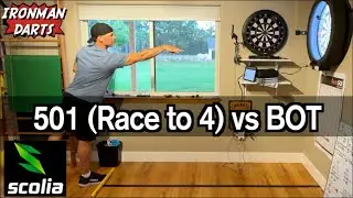 501 vs Scolia BOT on Ironman Darts featuring Scolia Home System