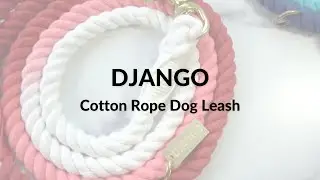 DJANGO - Stylish, Modern, and Durable Ombre and Solid Cotton Rope Leashes for Small and Large Dogs