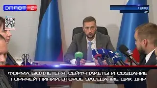 Форма бюллетеня, сейф-пакеты и создание горячей линии. Второе заседание ЦИК ДНР