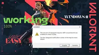 This version of Vanguard requires UEFI secure boot to be enabled in order to play.
