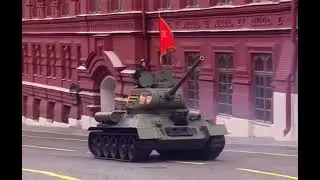 T-34 Tank Victory Day 2022. Москва