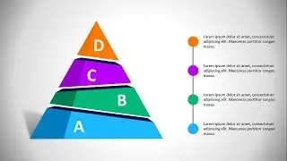 Animated 3D Pyramid Template in PowerPoint | 4 step Infographic pyramid