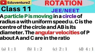 A particle P is moving in a circle of radius a with uniform speed u. C is the centre of the circle a