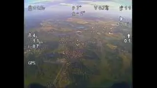 Гексакоптер. FPV. Высота 1,1 км.