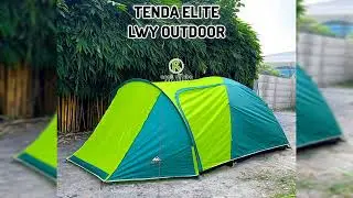 TENDA DOME ELITE LWY KAPASITAS 4 - 5 ORANG SUDAH DOUBLE LAYER.