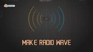 Blender Tutorial: HOW TO MAKE A RADIO WAVE & ANIMATION