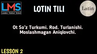 Ot So'z Turkumi | Rod | Turlanishi | Moslashmagan Aniqlovchi
