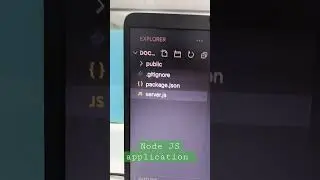 Node JS application 