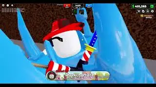 using the water gun and the slug shotgun