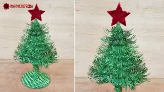 Kreasi Pohon Natal dari Kertas Kado - Hiasan Natal - Ornamen Natal