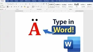 How to Put Double Dot Above Letter in Word | Umlaut Symbol in MS Word