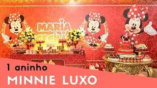 Decoração Minnie vermelha Luxo