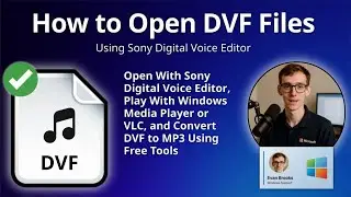 How to Open DVF Files (Sony Digital Voice Editor)