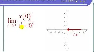 Showing a Limit for a Function of Two Variables Does Not Exist