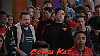 Todos os alunos do cobra kai assistir a trapaça de Terry silver