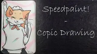 Copic drawing | Sassy Fran - Neko atsume