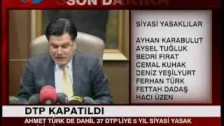 DTP KAPATILDI - Bütün Bilgiler