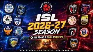 🇮🇳 ISL 2026–27 ALL TEAMS & LOGOS 🔥 | Indian Super League New Season ⚽