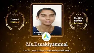 Engineer's Day Awards 2021- Ms. Essakiyammal-Finalist | Salem College Of Engineering & Technology