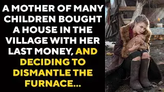 A mother of many children bought a house in the countryside, and deciding to dismantle the furnace..