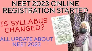OFFICIAL NEWS-NEET 2023 REGISTRATION STARTED|FAREYA AHMED|