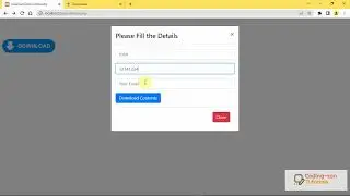 Accept user details and allow downloading