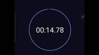 15 Seconds Countdown Timer with clock ticking sound