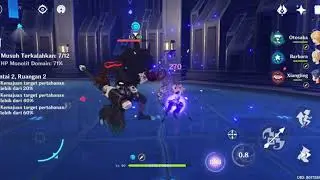 Testing play Spiral Abyss(Genshin Impact) in Samsung Note 10 Plus Exynos(Very High) 60 FPS