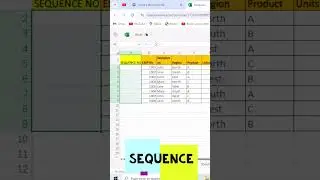 "Create Dynamic Number Sequences in Excel with SEQUENCE"!  #excelfunction
