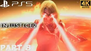 INJUSTICE 2 PS5 WALKTHROUGH GAMEPLAY PART 8 - WONDER WOMAN AND SUPERGIRL / No Commentary