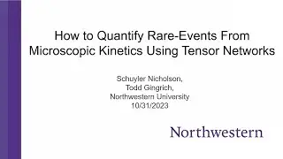 How to Quantify Rare-Events From Microscopic Kinetics Using Tensor Networks